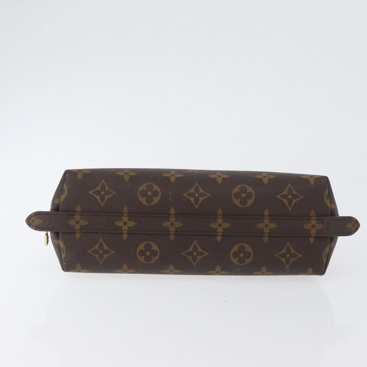 LOUIS VUITTON Monogram Trousse Demi Ronde Cosmetic Pouch M47520 LV Auth bs33503