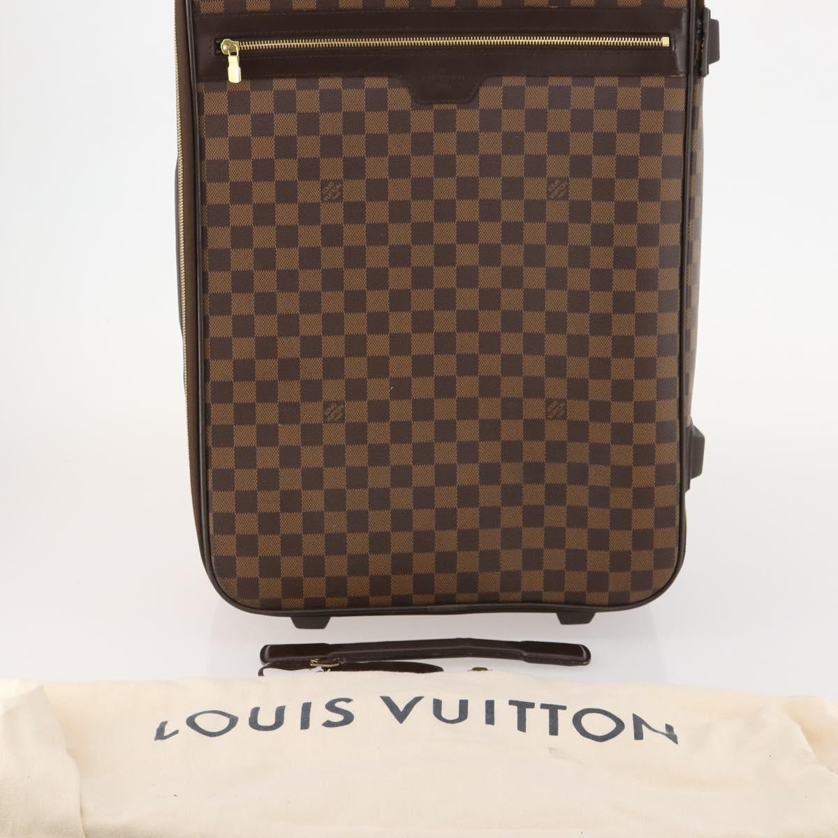 LOUIS VUITTON Damier Ebene Pegas 55 suitcase N23294 LV Auth bs33504
