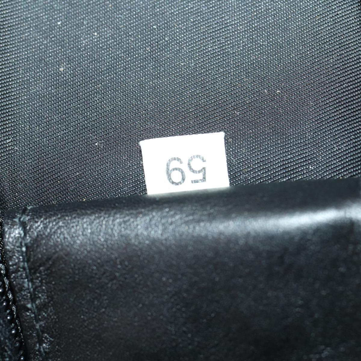 PRADA Garment Cover Nylon Black Silver Auth bs33522