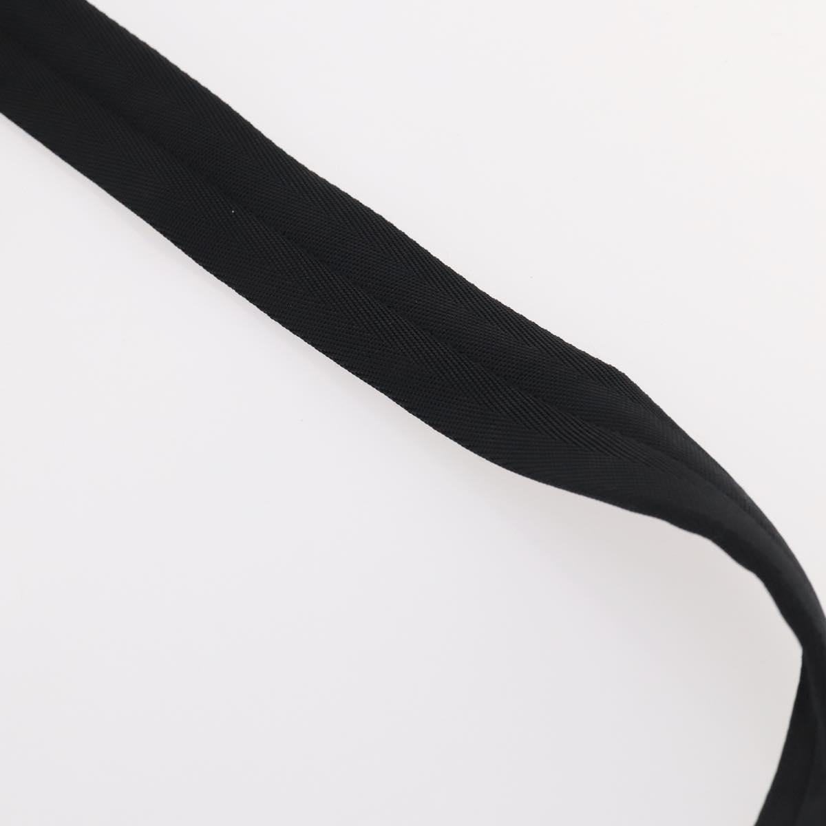 PRADA Garment Cover Nylon Black Silver Auth bs33522