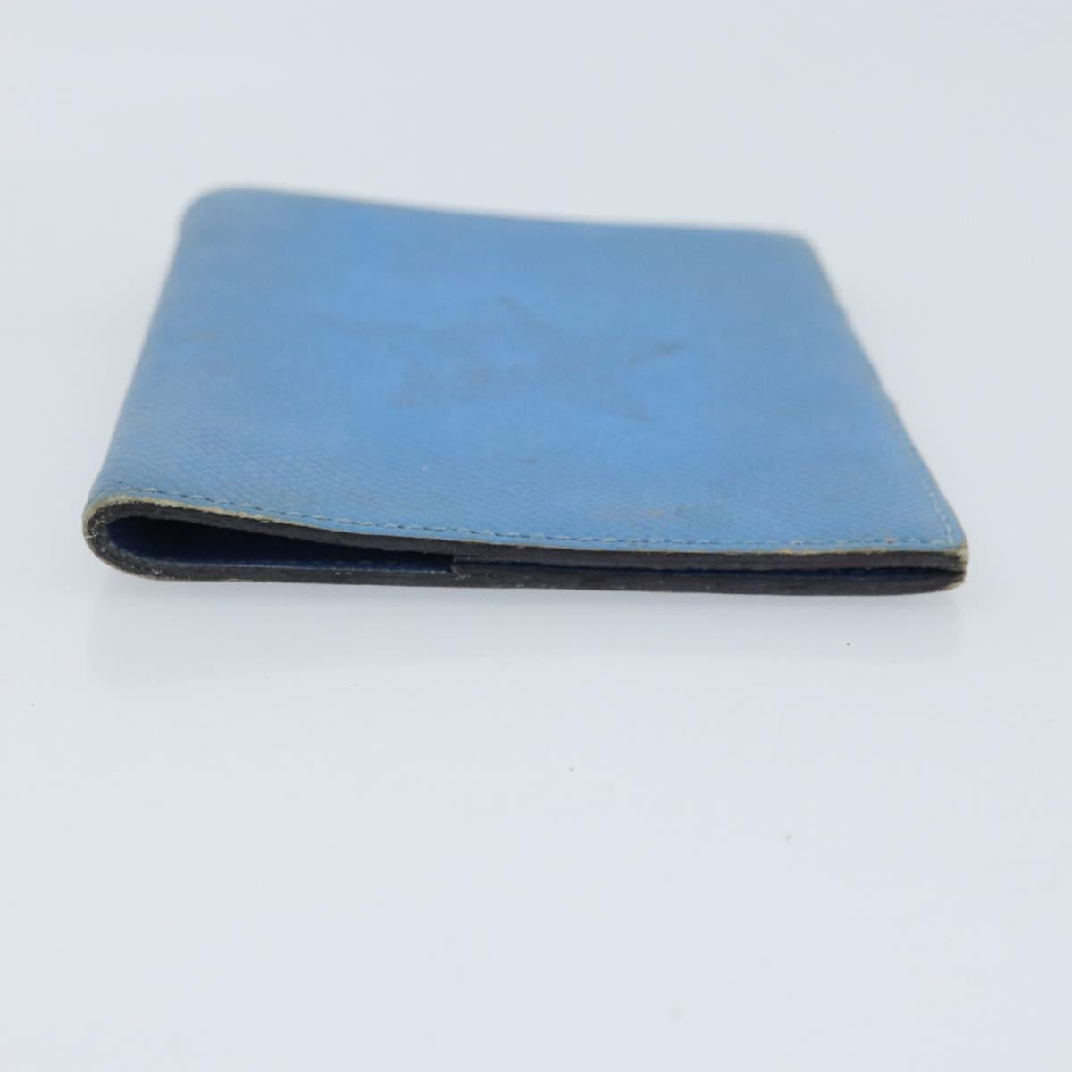 HERMES Day Planner Cover Leather Light Blue Auth bs33531