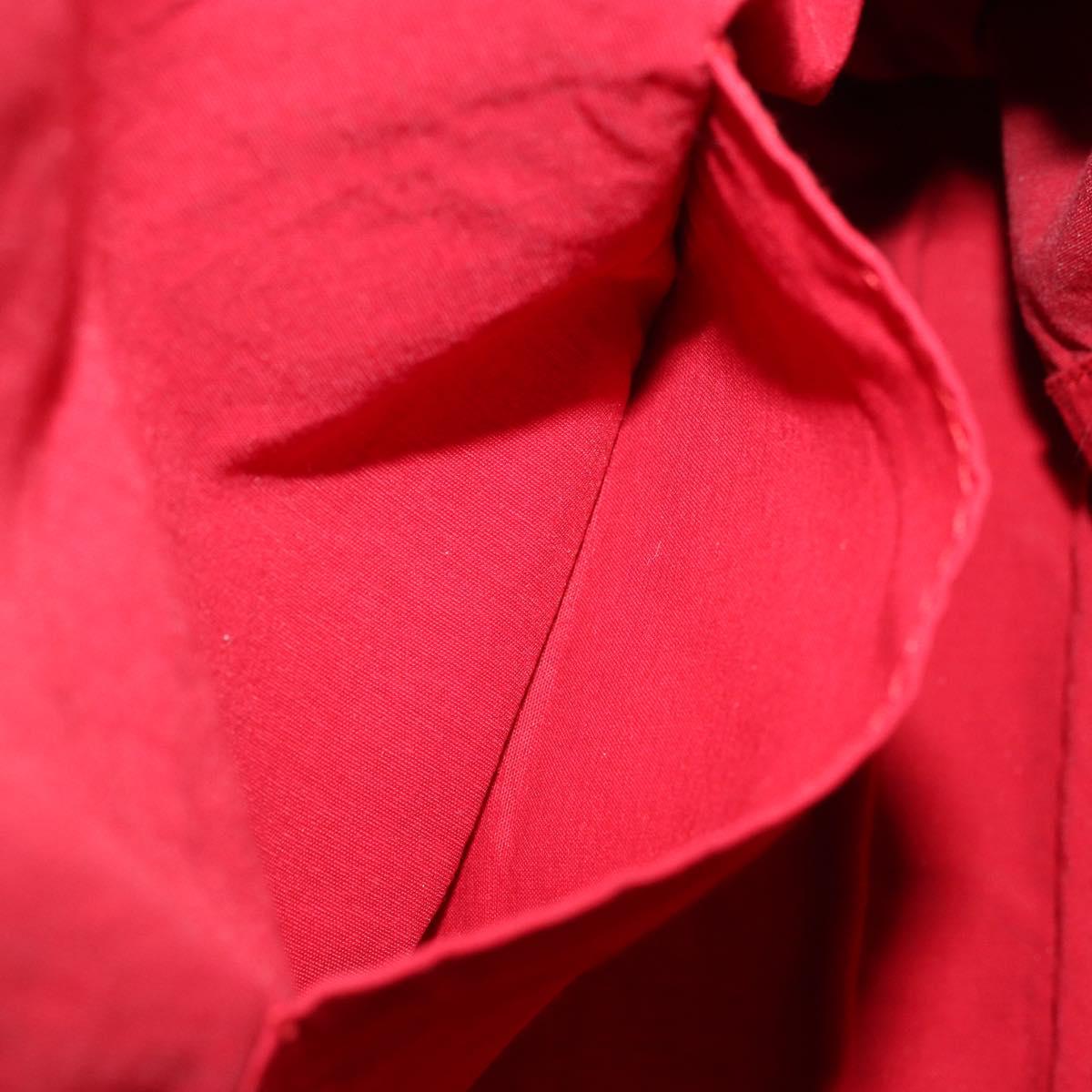 HERMES Bolide Pouch GM Canvas Red Auth bs33532