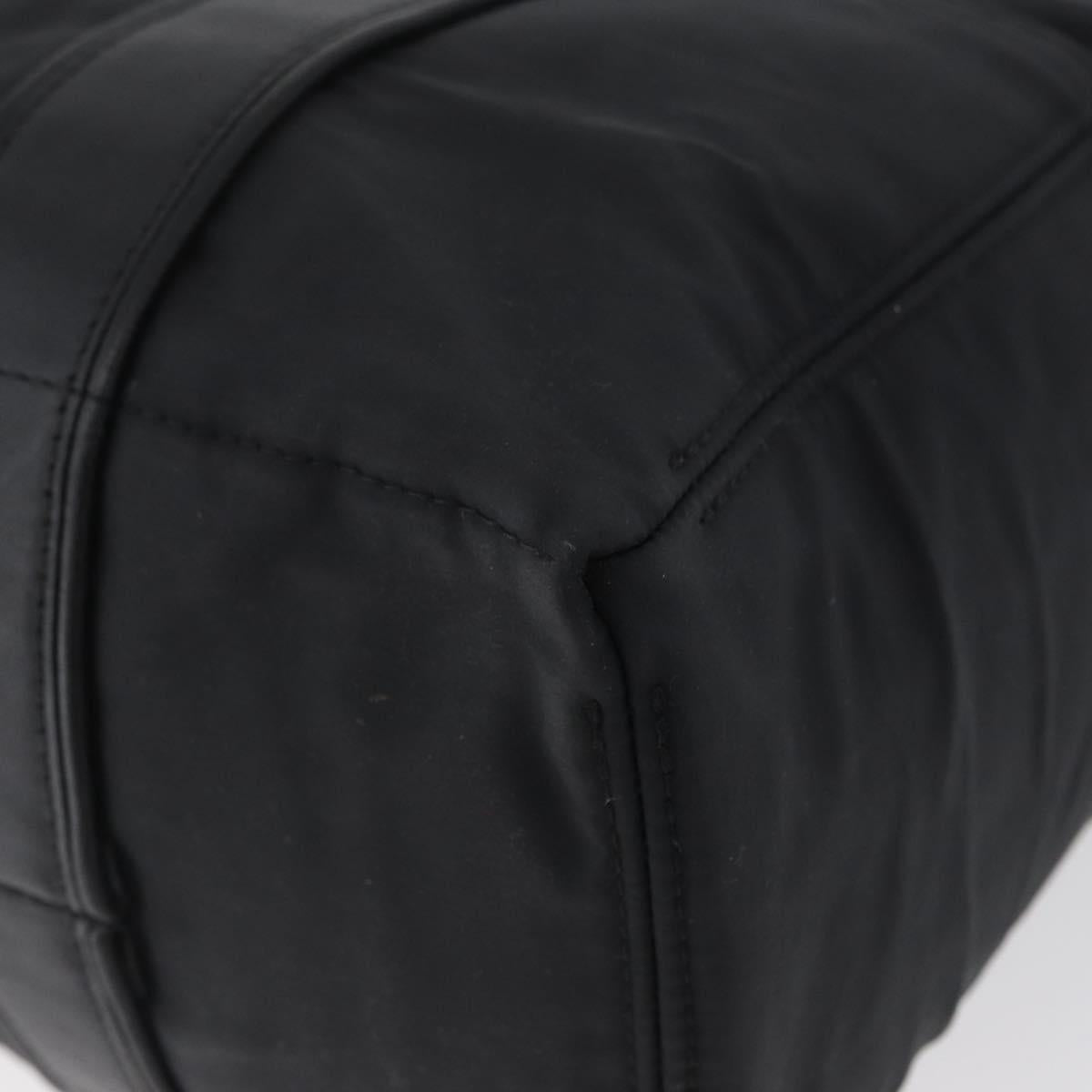 HERMES Acape Luco PM Hand Bag Nylon Black Auth bs33535