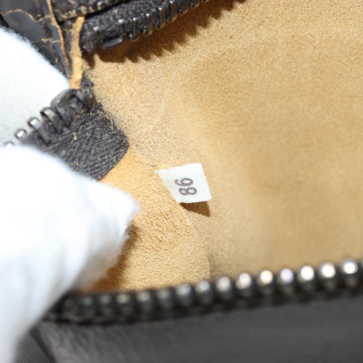 Miu Miu Shoulder Bag Leather Brown Auth bs33539