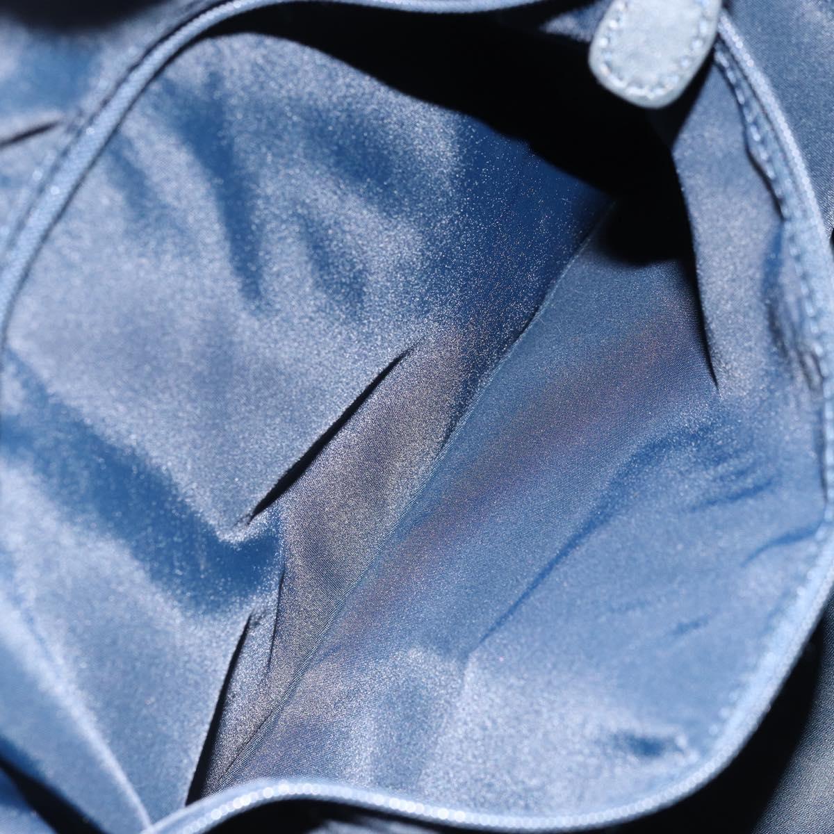 Christian Dior Trotter Canvas Boston Bag Navy Gold Auth bs33550