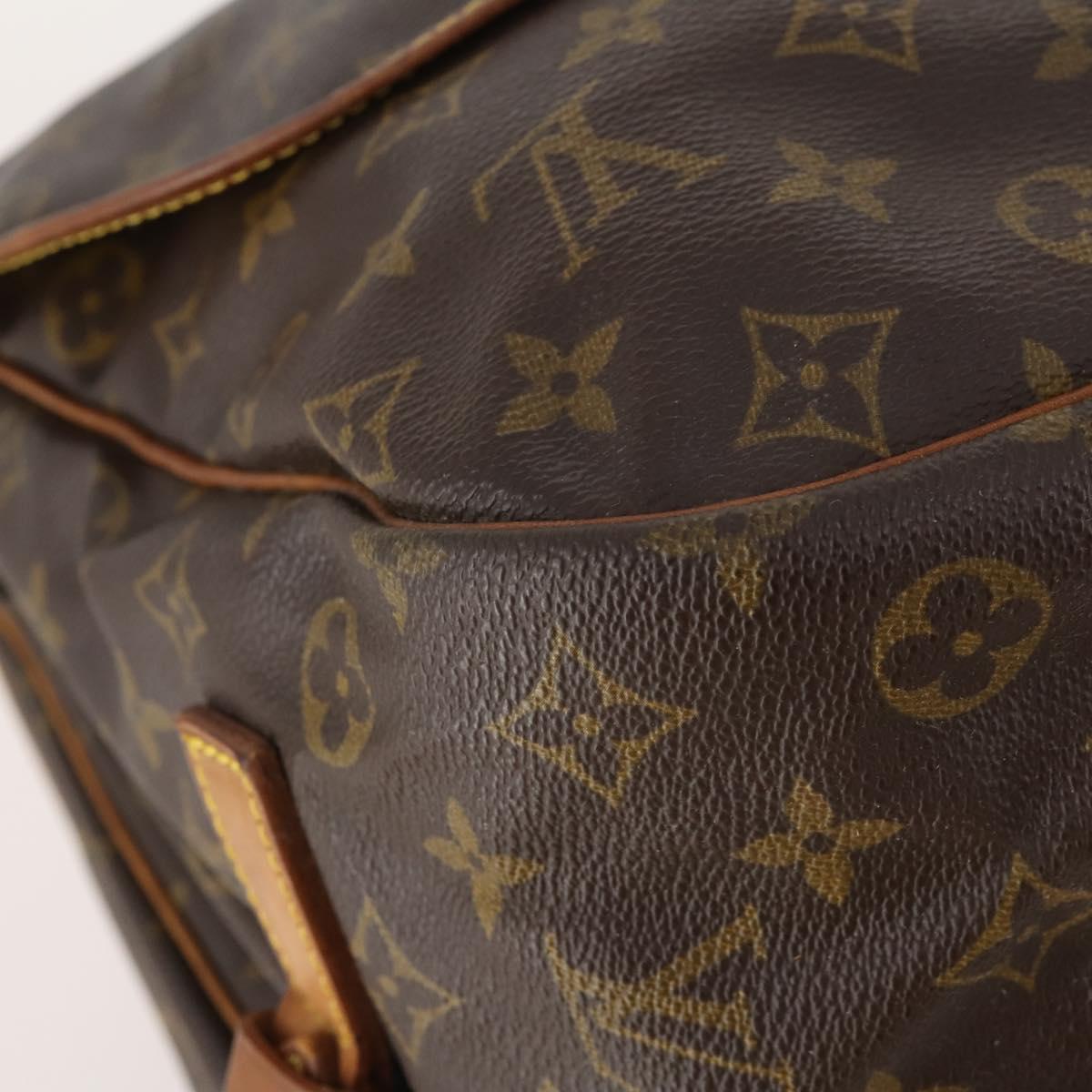 LOUIS VUITTON Monogram Saumur 35 Shoulder Bag M42254 LV Auth bs33561