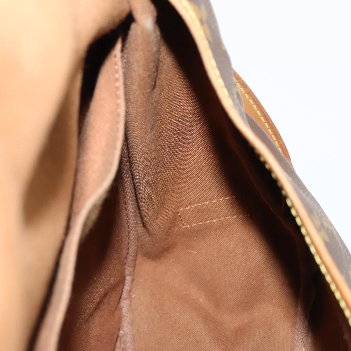 LOUIS VUITTON Monogram Saumur 35 Shoulder Bag M42254 LV Auth bs33561