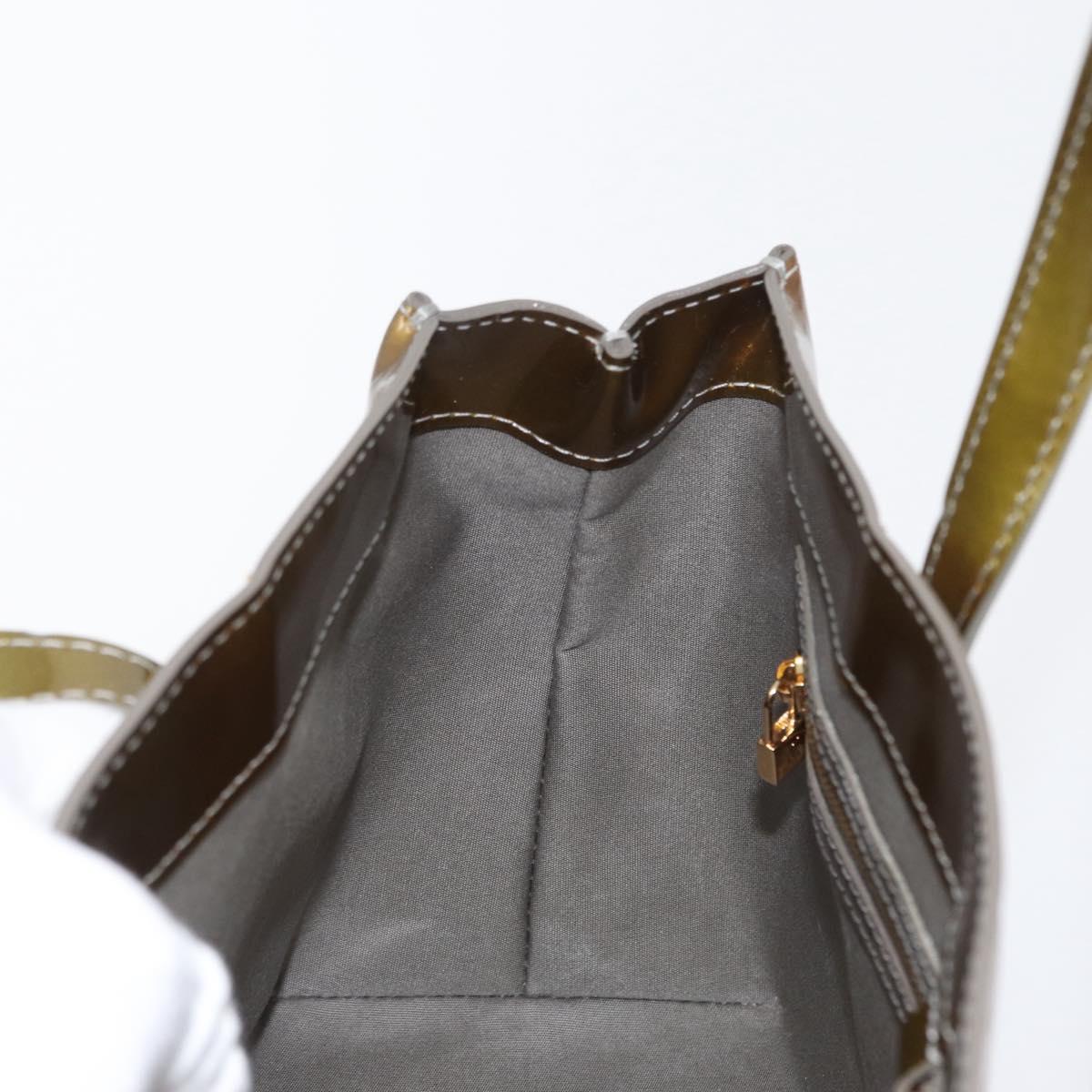 LOUIS VUITTON Monogram Vernis Wilshire PM Bag Gris Art Deco M91627 Auth bs33565