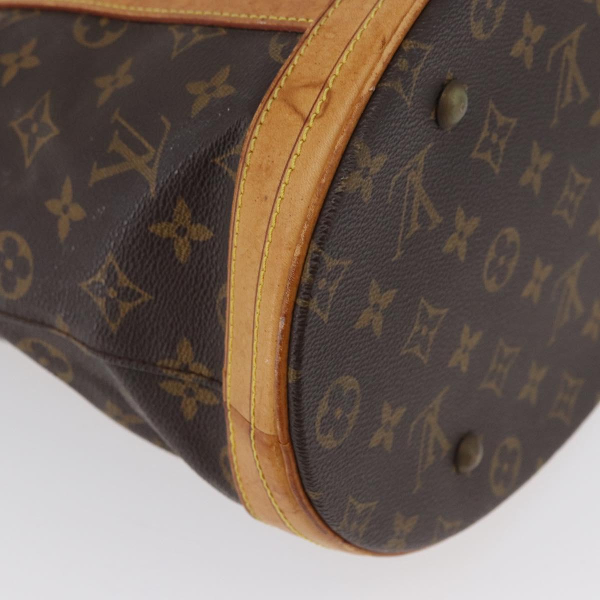 LOUIS VUITTON Monogram Bucket GM Shoulder Bag M42236 LV Auth bs33567