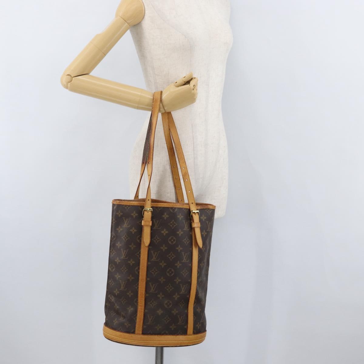 LOUIS VUITTON Monogram Bucket GM Shoulder Bag M42236 LV Auth bs33567