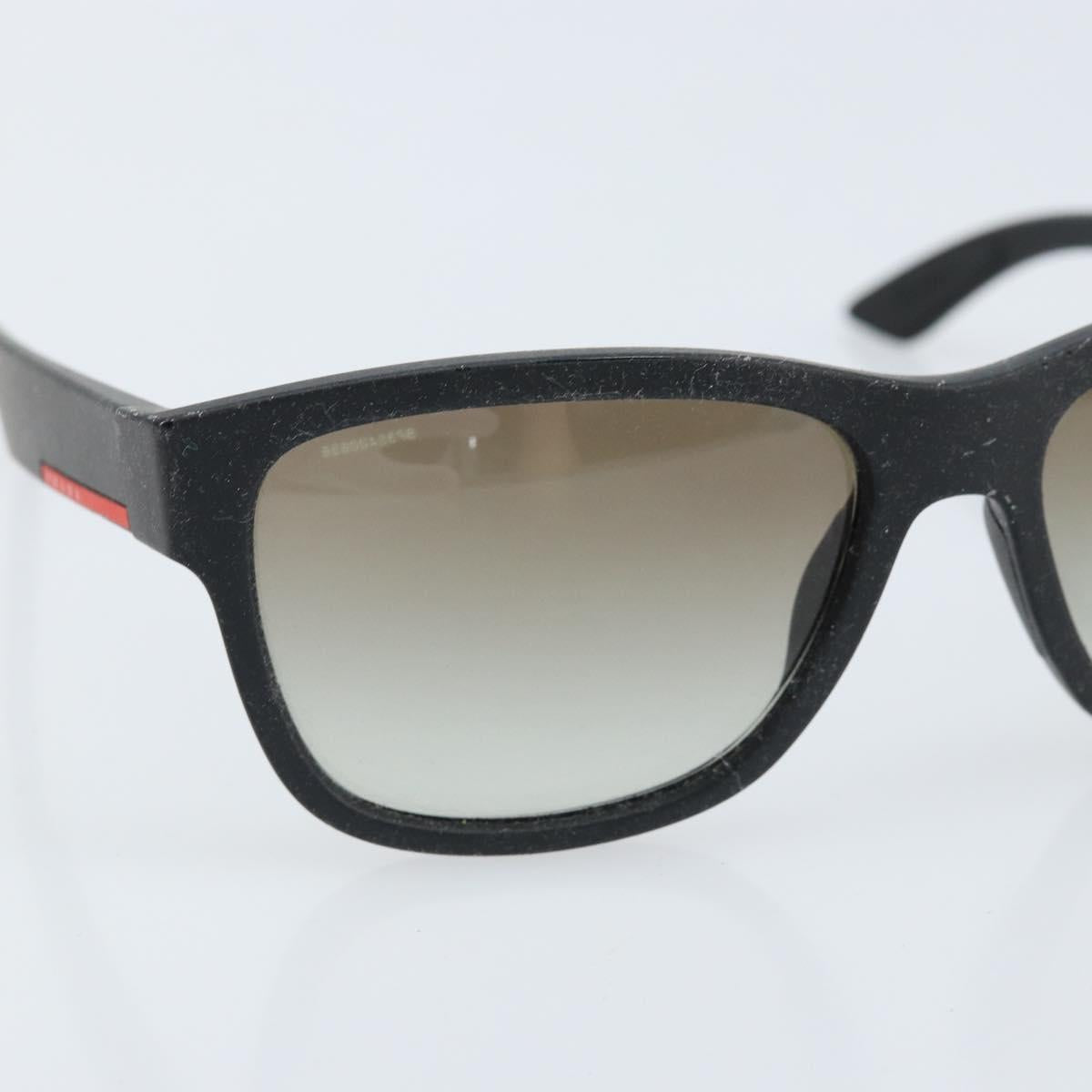 PRADA Sunglasses plastic Black Auth bs33599