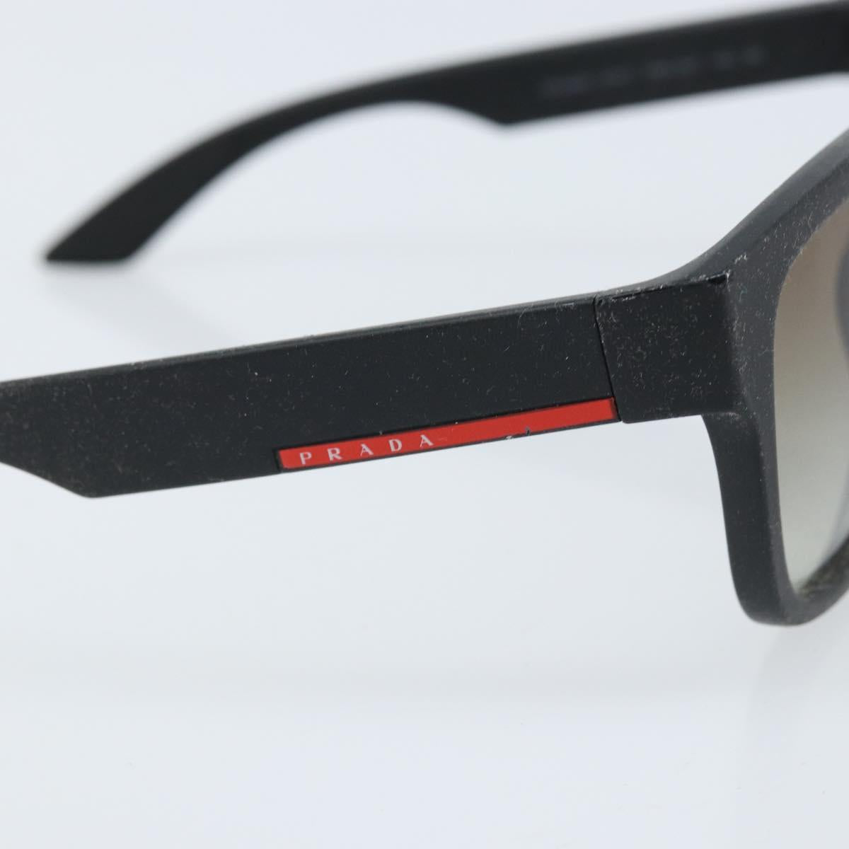 PRADA Sunglasses plastic Black Auth bs33599
