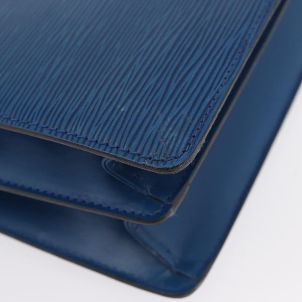 LOUIS VUITTON Epi Capuchin Shoulder Bag Blue M52345 LV Auth bs33618