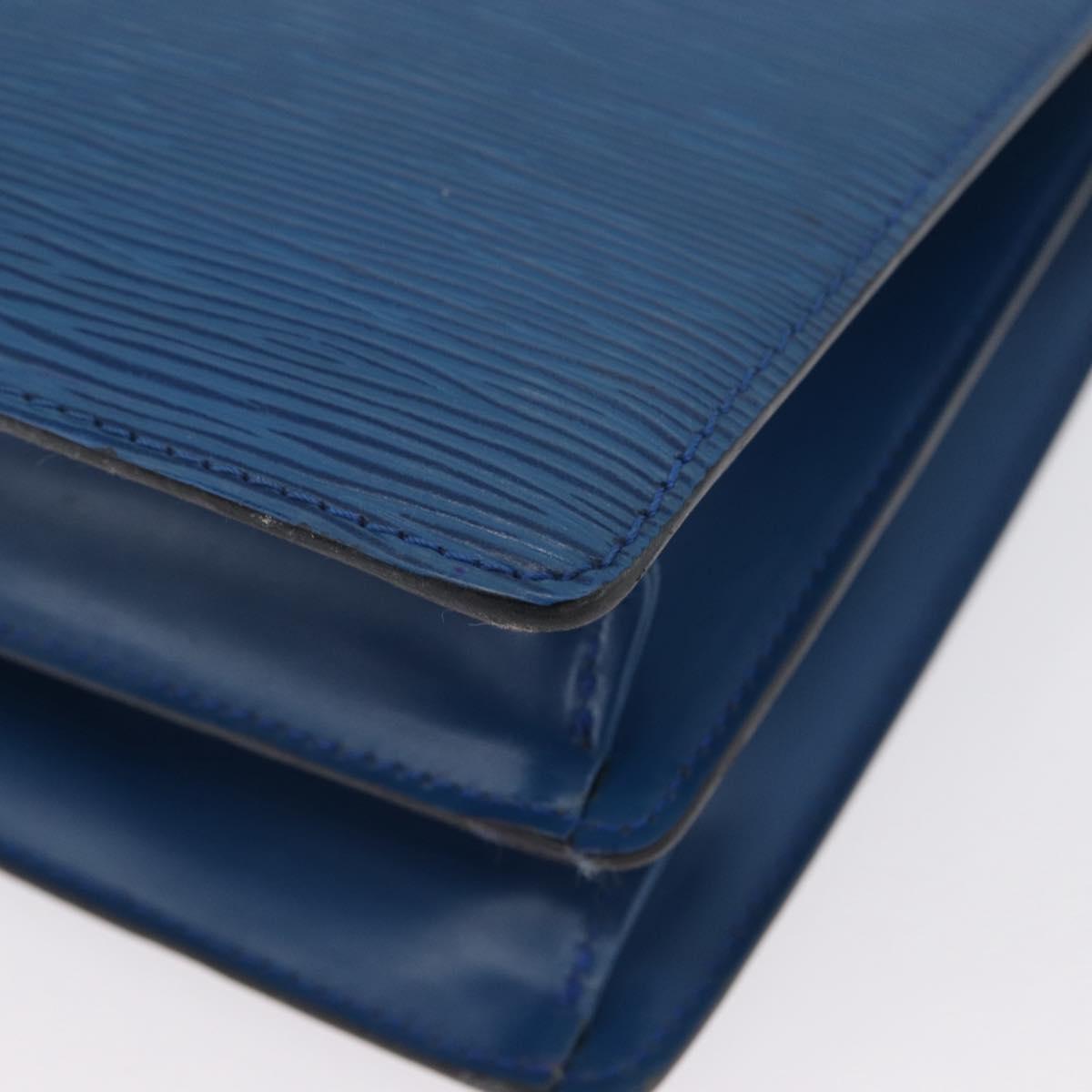 LOUIS VUITTON Epi Capuchin Shoulder Bag Blue M52345 LV Auth bs33618