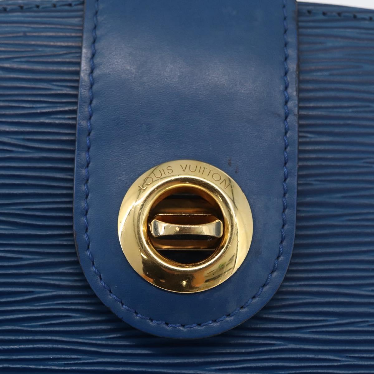LOUIS VUITTON Epi Capuchin Shoulder Bag Blue M52345 LV Auth bs33618
