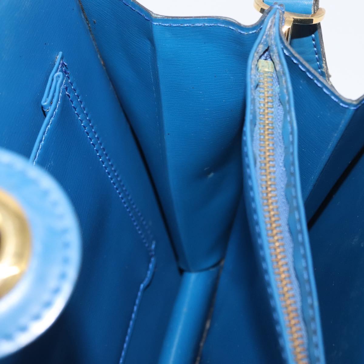 LOUIS VUITTON Epi Capuchin Shoulder Bag Blue M52345 LV Auth bs33618