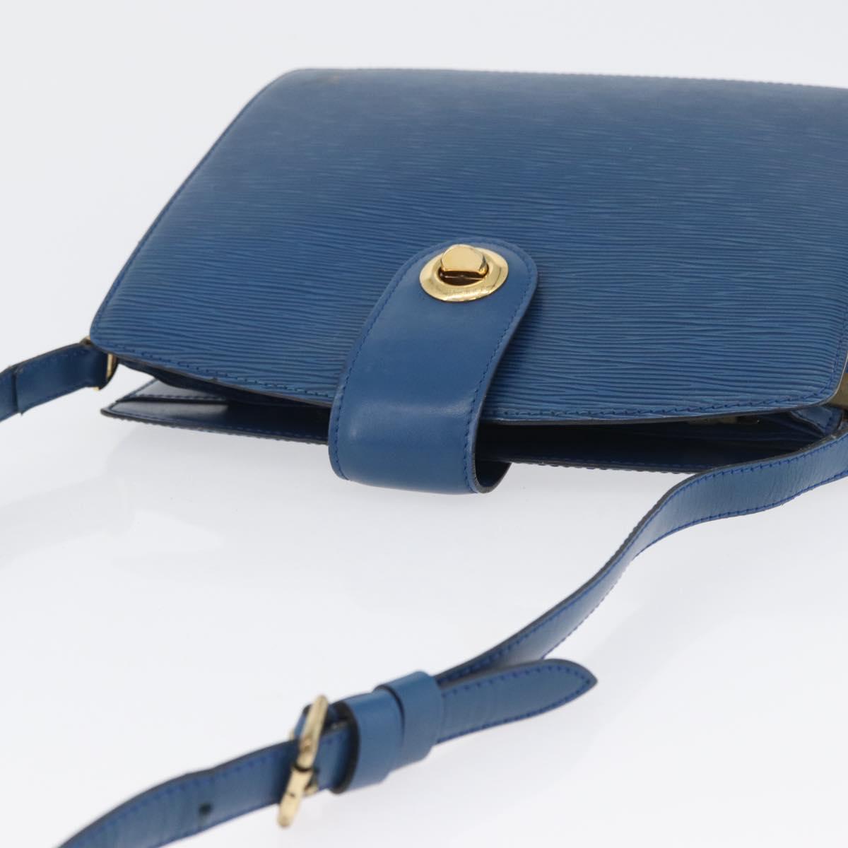 LOUIS VUITTON Epi Capuchin Shoulder Bag Blue M52345 LV Auth bs33618
