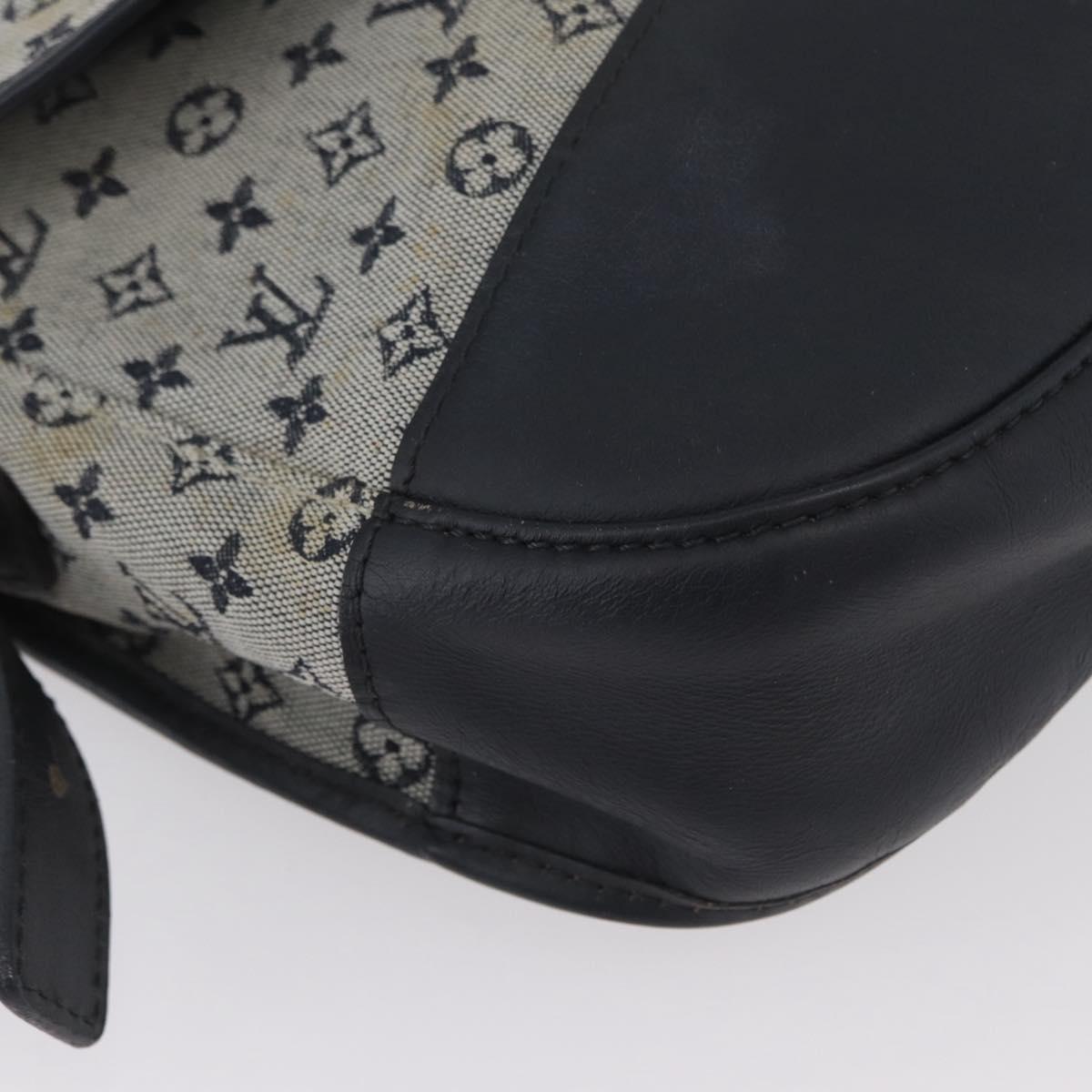 LOUIS VUITTON Monogram Mini Belanger Shoulder Bag Blue M92670 LV Auth bs33620