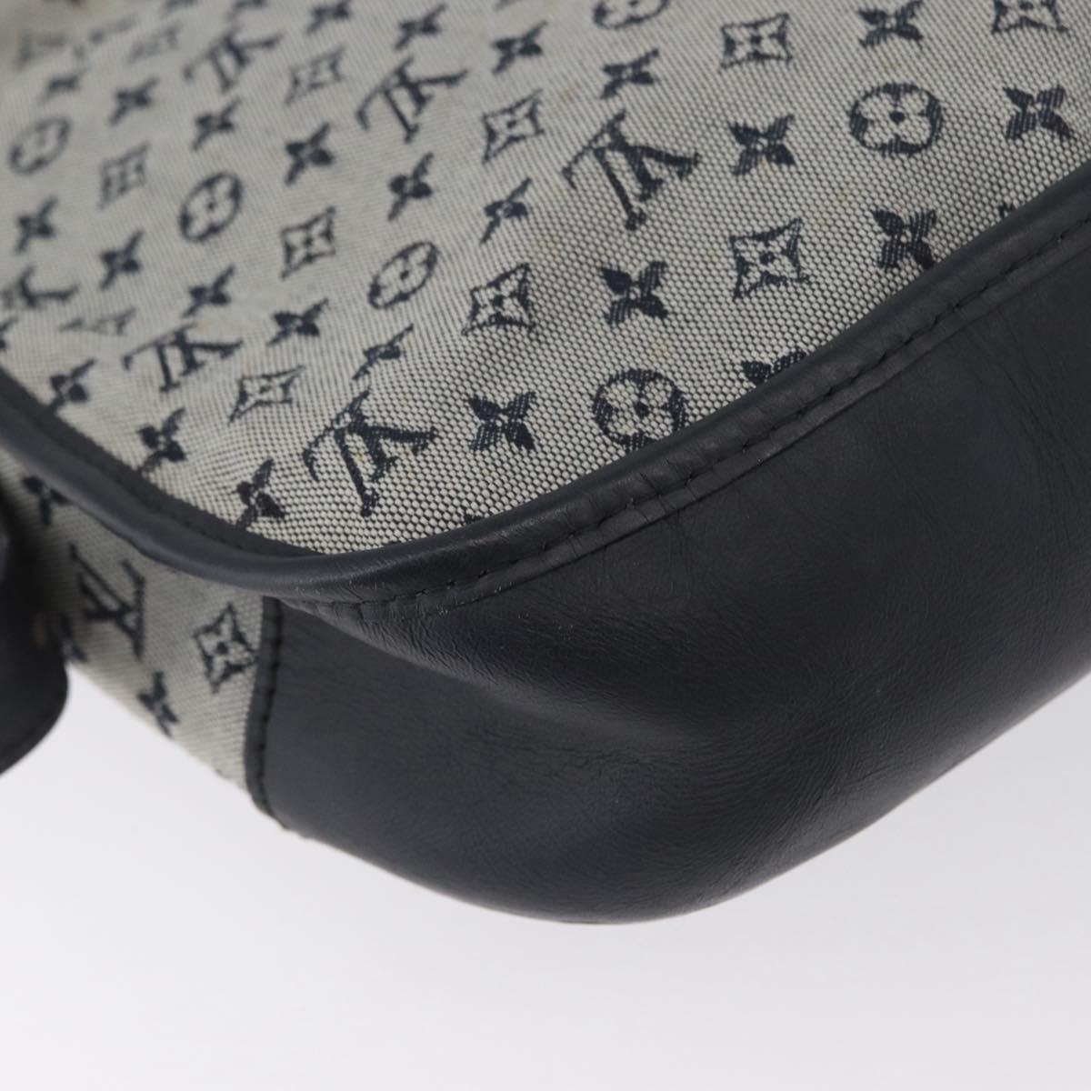 LOUIS VUITTON Monogram Mini Belanger Shoulder Bag Blue M92670 LV Auth bs33620