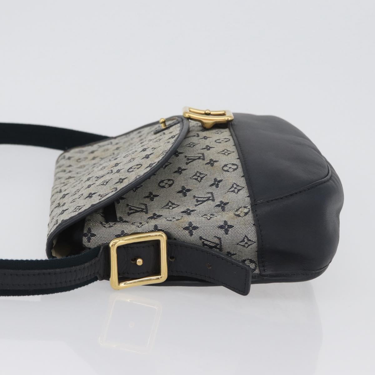 LOUIS VUITTON Monogram Mini Belanger Shoulder Bag Blue M92670 LV Auth bs33620