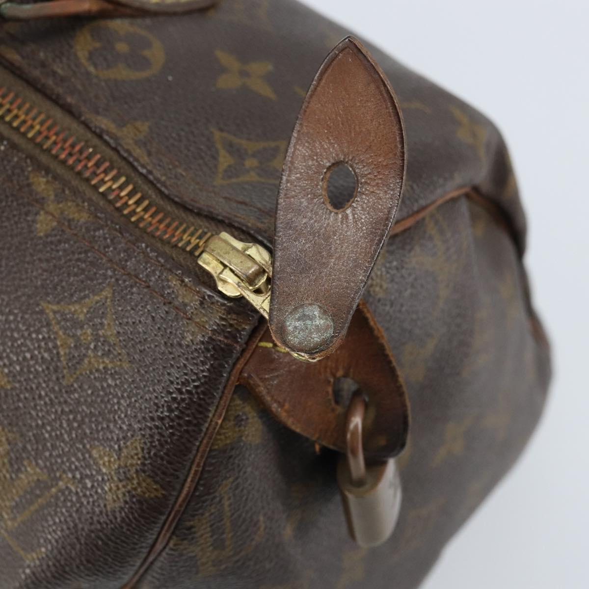 LOUIS VUITTON Monogram Speedy 30 Hand Bag M41526 LV Auth bs33625