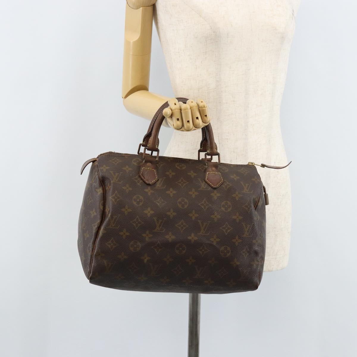 LOUIS VUITTON Monogram Speedy 30 Hand Bag M41526 LV Auth bs33625
