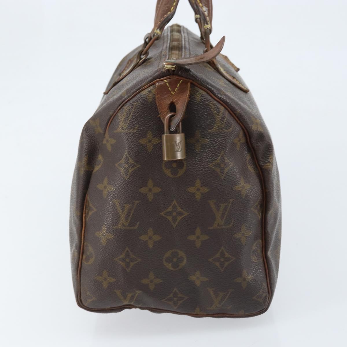 LOUIS VUITTON Monogram Speedy 30 Hand Bag M41526 LV Auth bs33625
