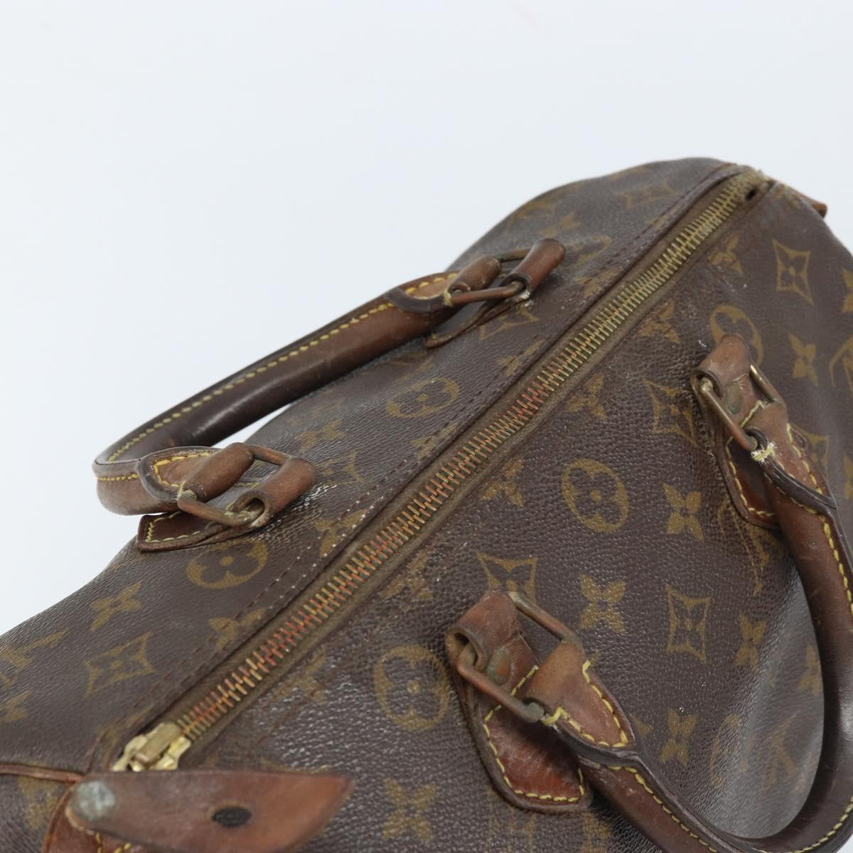LOUIS VUITTON Monogram Speedy 30 Hand Bag M41526 LV Auth bs33625