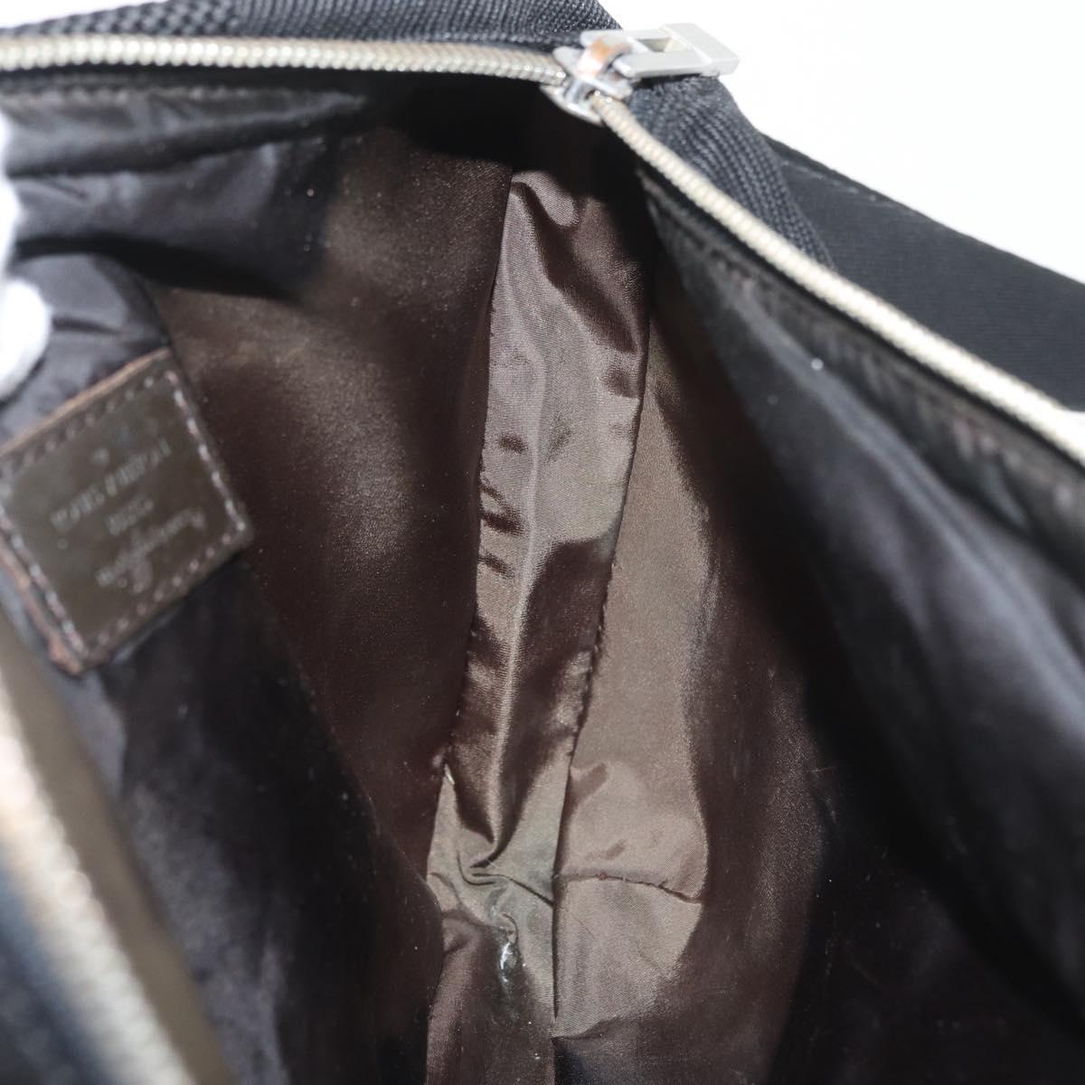 LOUIS VUITTON Damier Geant Arche Body Bag Noir M93021 LV Auth bs33638