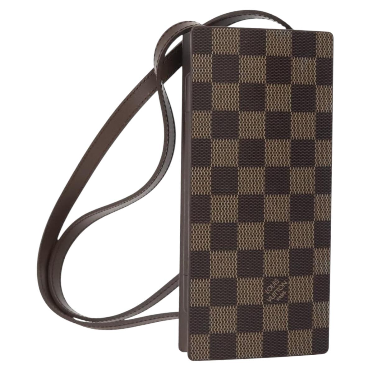 LOUIS VUITTON Damier Laptop PC Brown HC300HC LV Auth bs33639