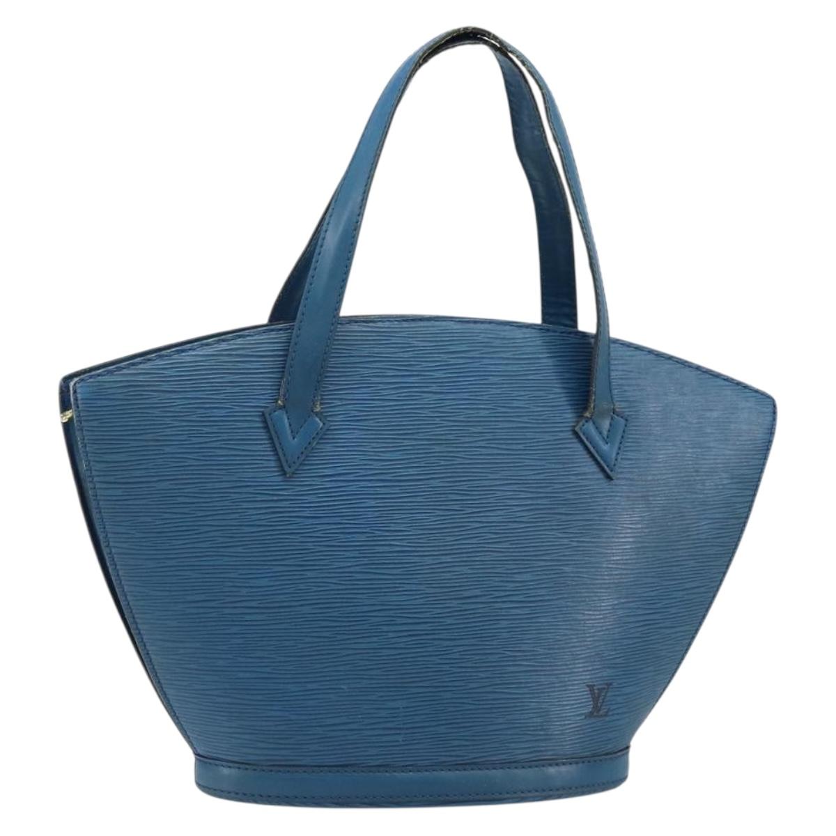 LOUIS VUITTON Epi Saint Jacques Shopping Shoulder Bag Blue M52275 Auth bs33667