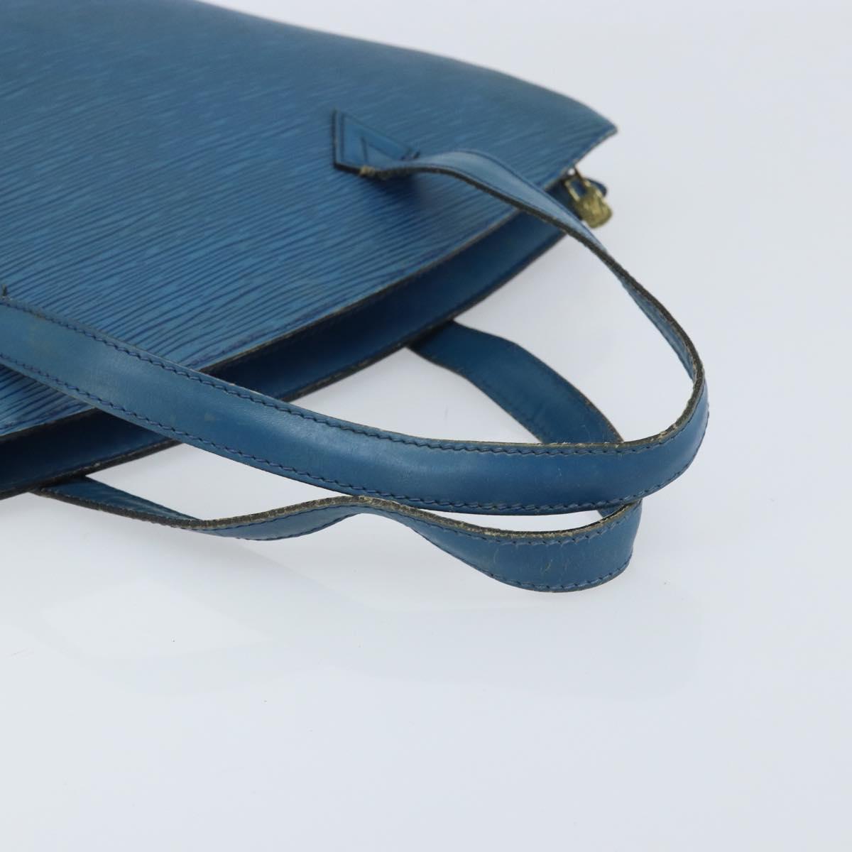 LOUIS VUITTON Epi Saint Jacques Shopping Shoulder Bag Blue M52275 Auth bs33667