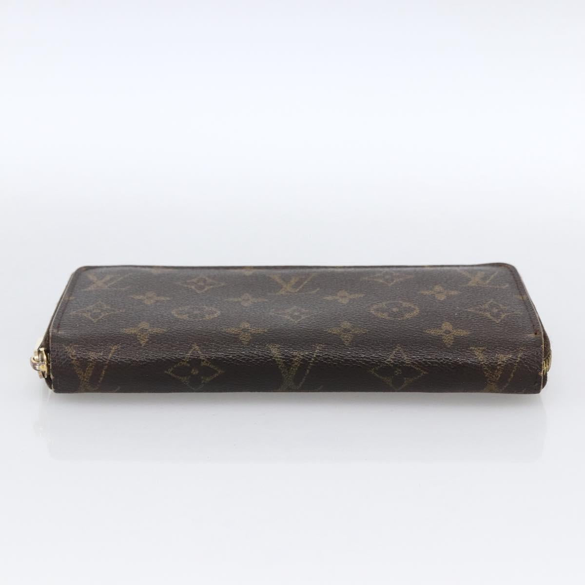 LOUIS VUITTON Monogram Zippy Wallet Long Wallet M42616 LV Auth bs33694