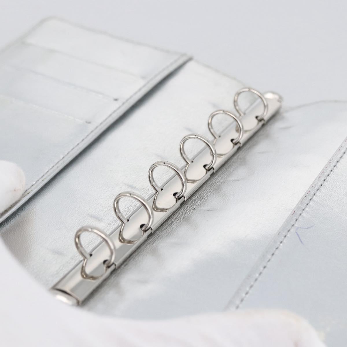LOUIS VUITTON Monogram Miroir Agenda PM Day Cover Silver R20963 LV Auth bs33695