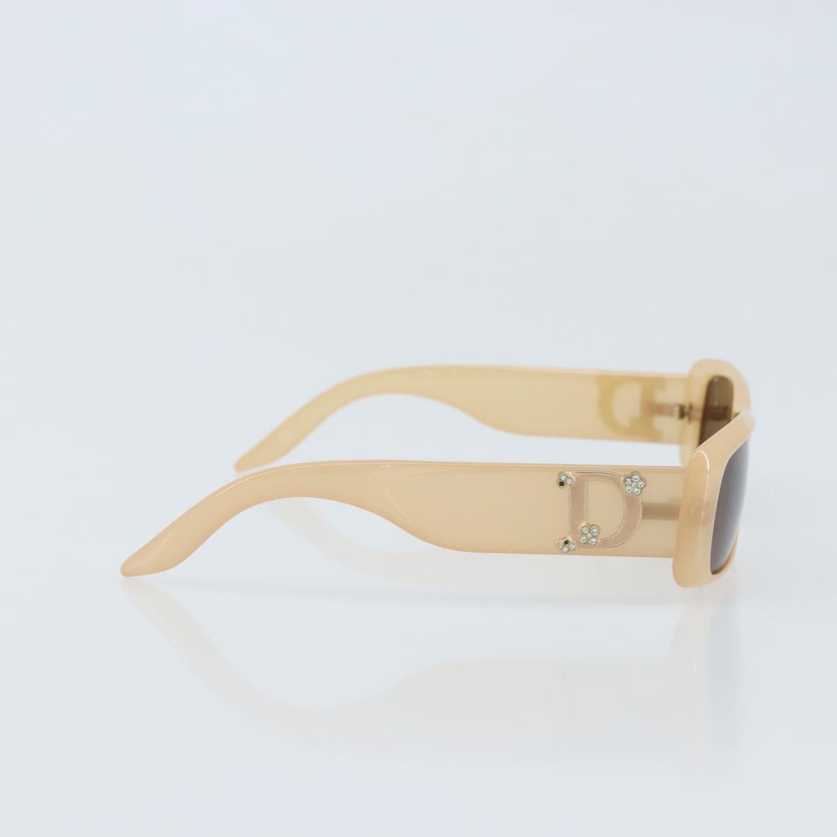 Christian Dior Sunglasses plastic Beige Auth bs33698