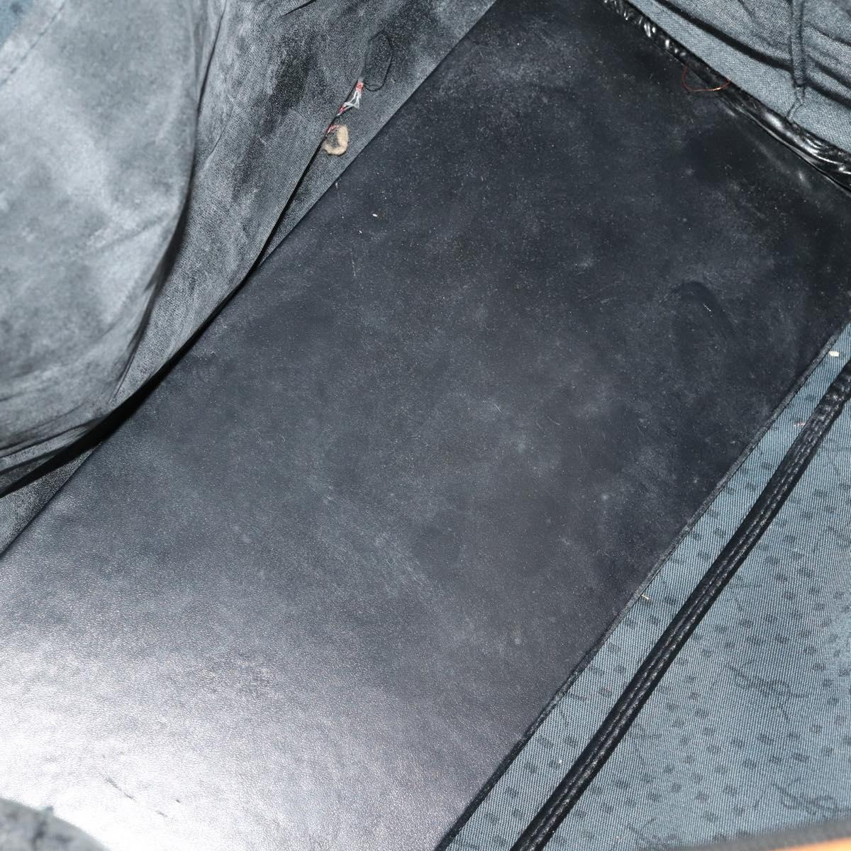 SAINT LAURENT Boston Bag PVC Black Auth bs33701