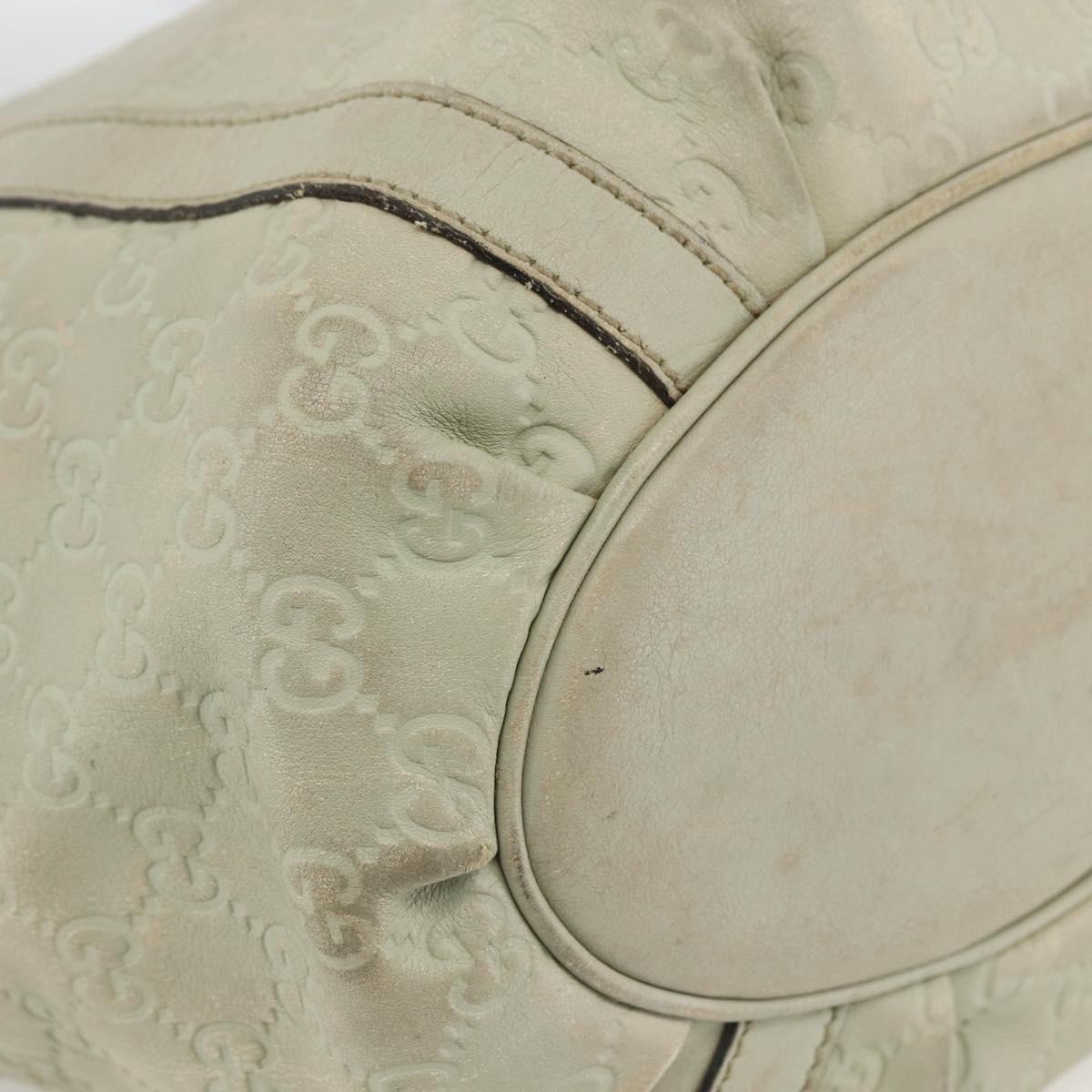 GUCCI GG Canvas Guccissima Tote Bag Leather Beige Gold 211982 Auth bs33709