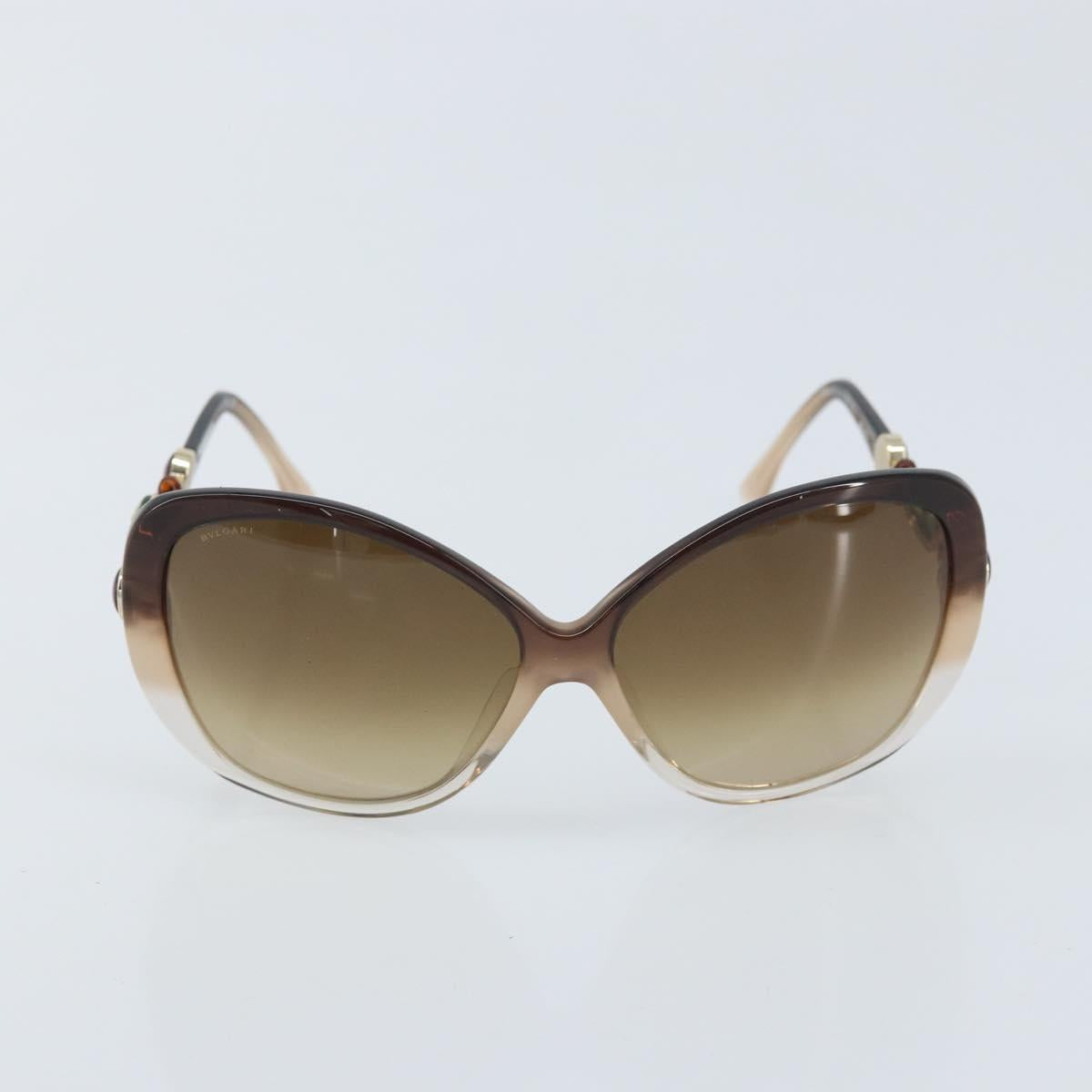 BVLGARI Sunglasses plastic Brown Auth bs33710