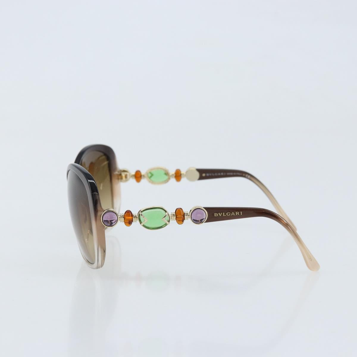 BVLGARI Sunglasses plastic Brown Auth bs33710