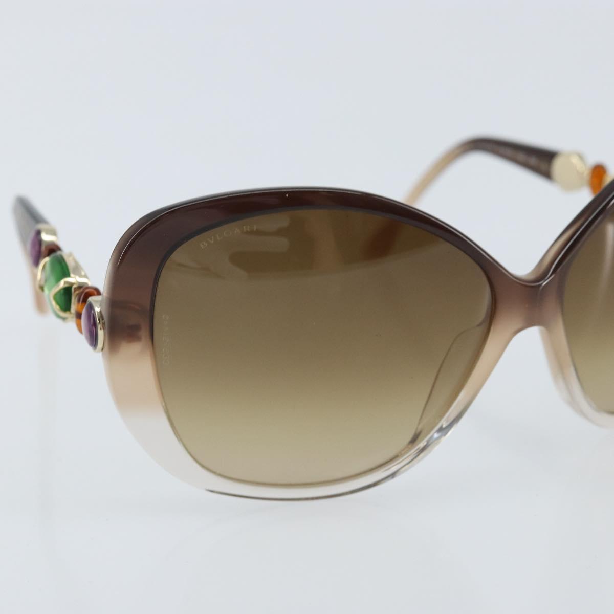 BVLGARI Sunglasses plastic Brown Auth bs33710