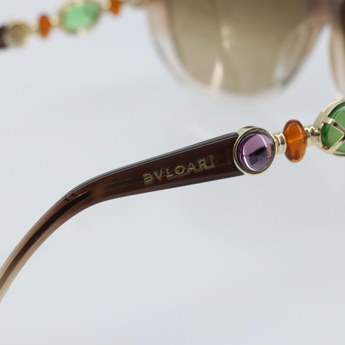 BVLGARI Sunglasses plastic Brown Auth bs33710