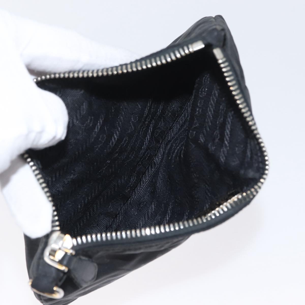 PRADA Pouch Nylon 2 Set Khaki Black Auth bs33737