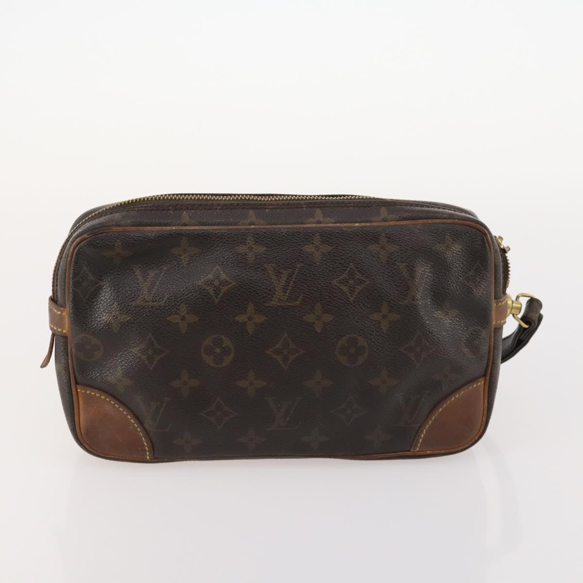 LOUIS VUITTON Monogram Clutch Bag 2 Set LV Auth bs33746