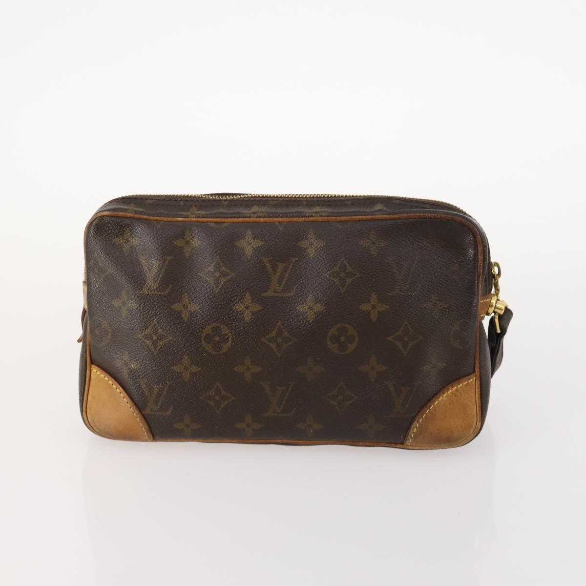 LOUIS VUITTON Monogram Clutch Bag 2 Set LV Auth bs33746