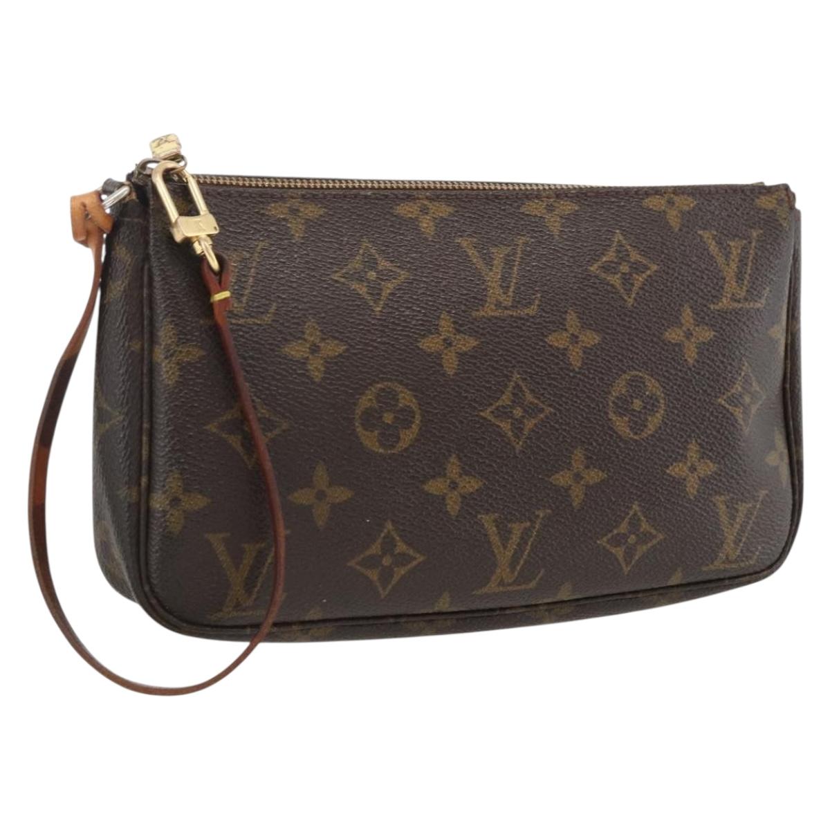LOUIS VUITTON Monogram Pochette Accessoires Pouch M51980 LV Auth bs33751