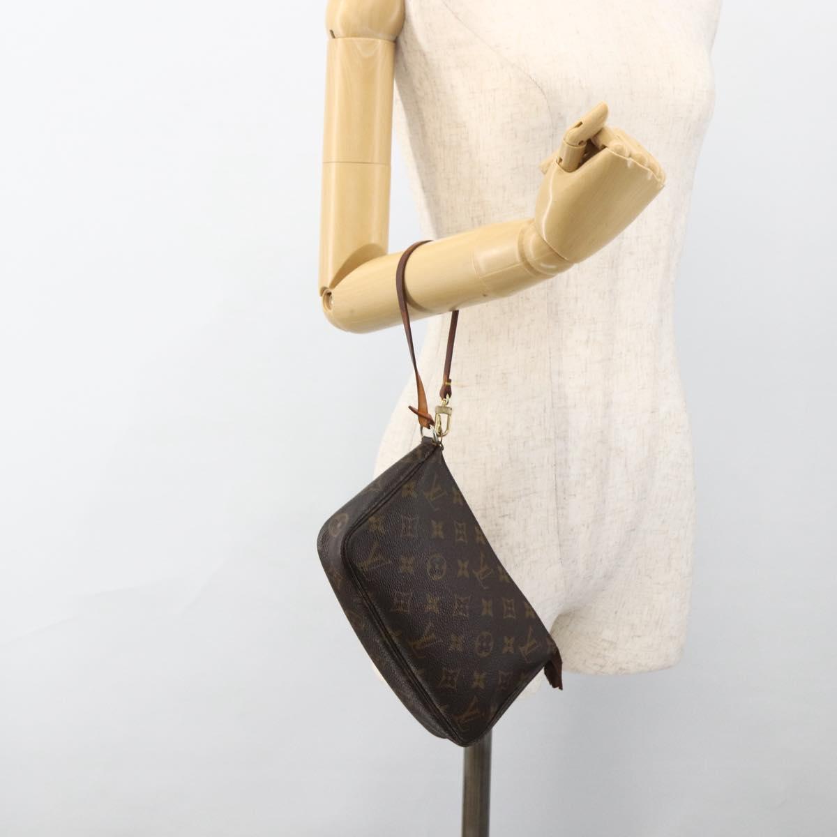 LOUIS VUITTON Monogram Pochette Accessoires Pouch M51980 LV Auth bs33751