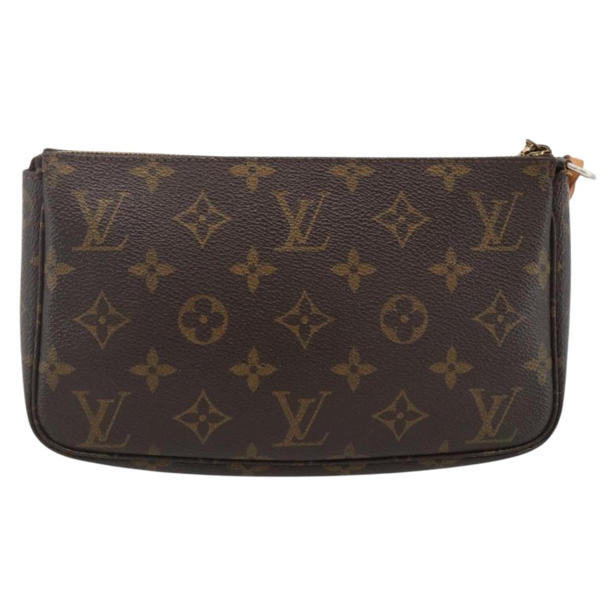 LOUIS VUITTON Monogram Pochette Accessoires Pouch M51980 LV Auth bs33751