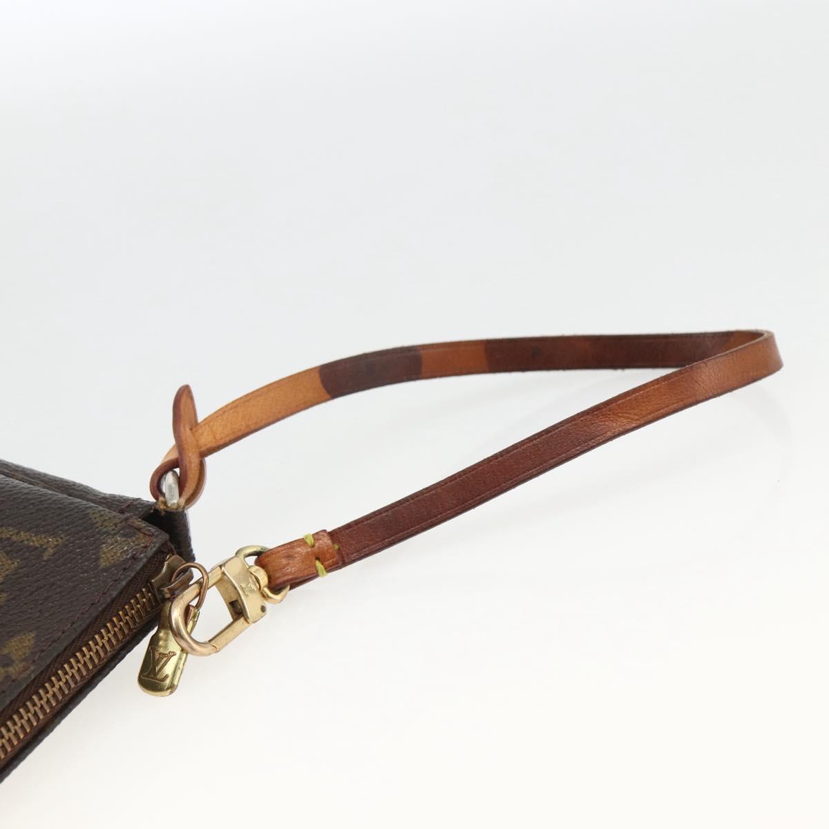 LOUIS VUITTON Monogram Pochette Accessoires Pouch M51980 LV Auth bs33751