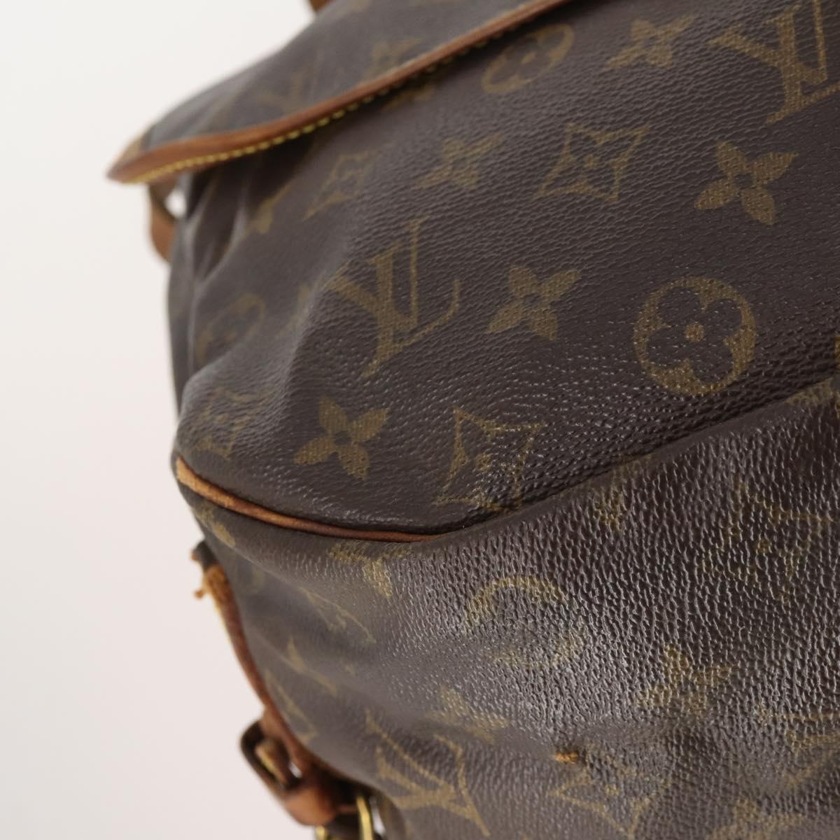 LOUIS VUITTON Monogram Saumur 35 Shoulder Bag M42254 LV Auth bs33791