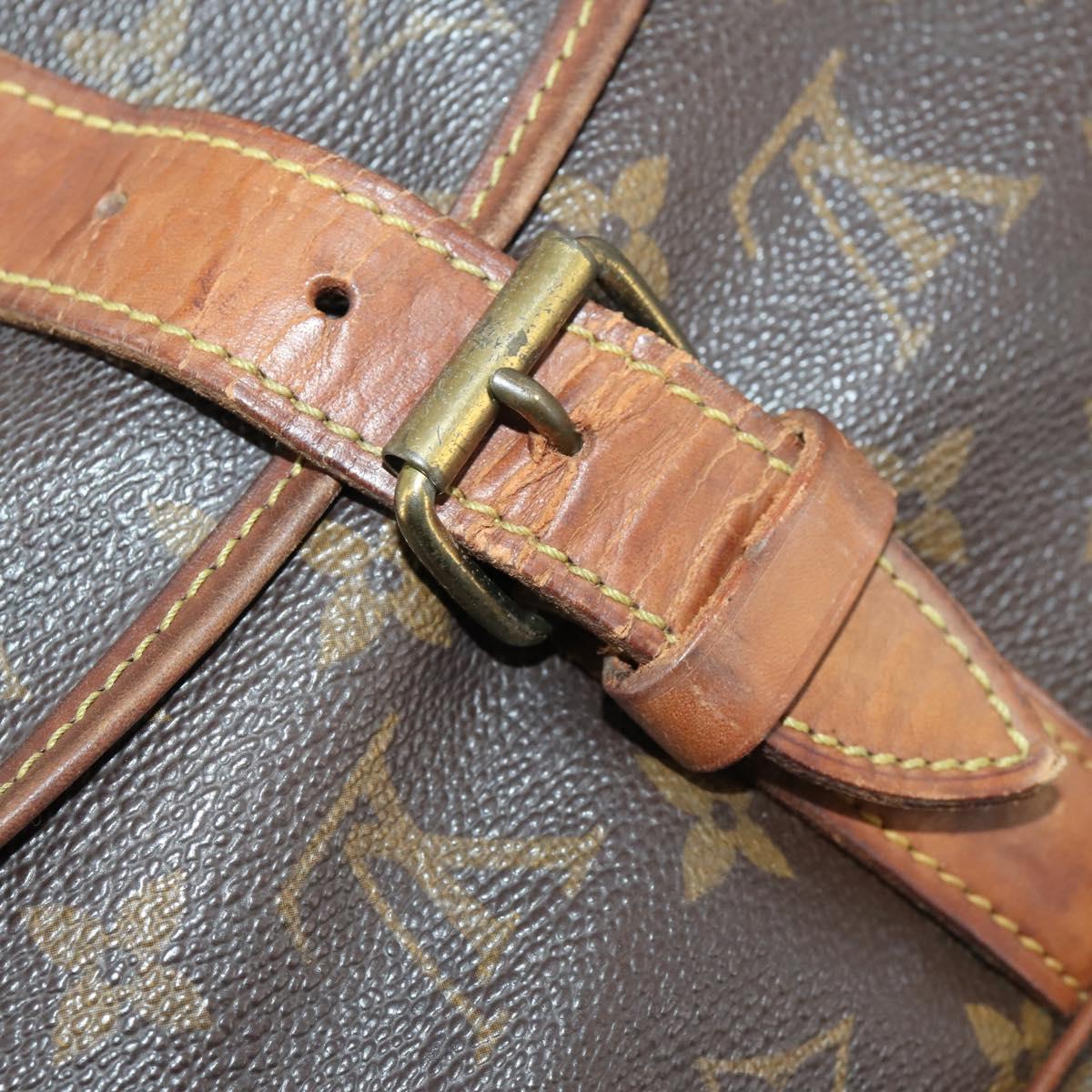 LOUIS VUITTON Monogram Saumur 35 Shoulder Bag M42254 LV Auth bs33791